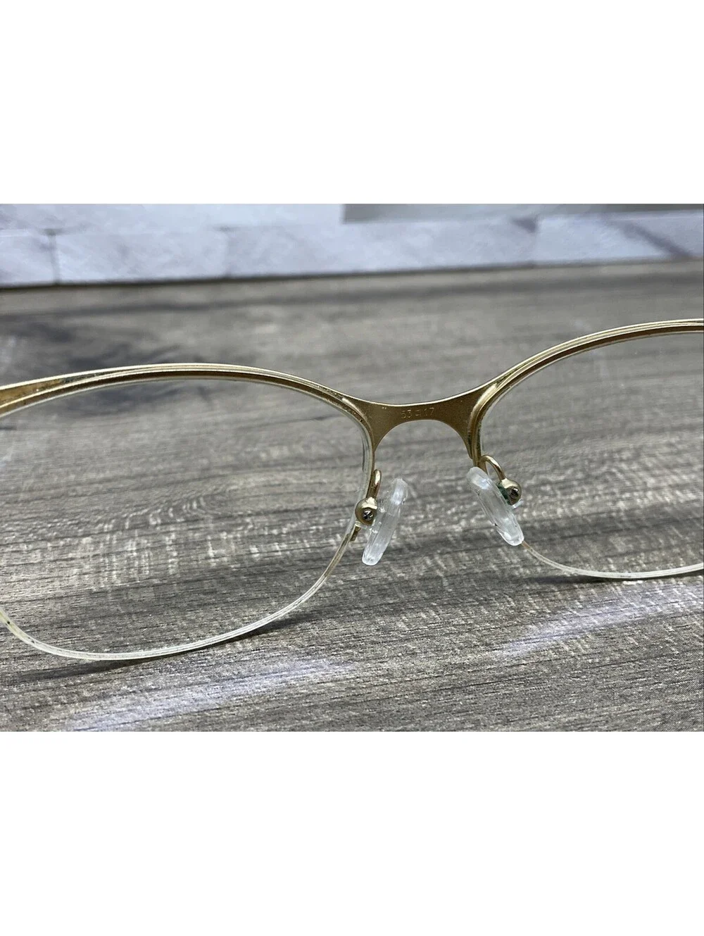 Versace Designer Eyeglasses 1222 1344 Gold Brown Tortoise Flex Hinge 53-17-140
